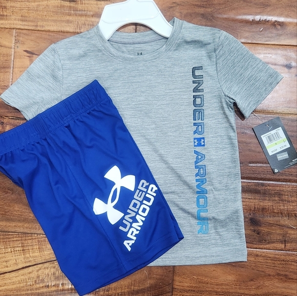 Under Armour Other - Under Armour Gray and Blue Kids Set